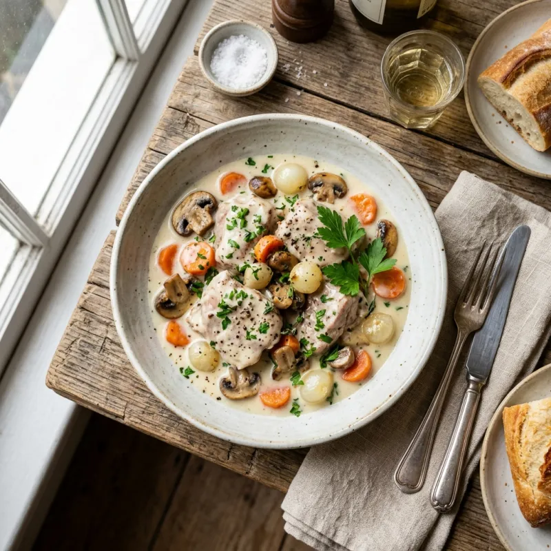 Blanquette de veau à l'ancienne