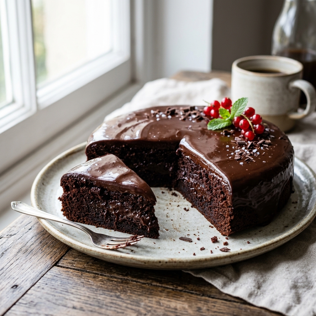 Gâteau au chocolat fondant classique